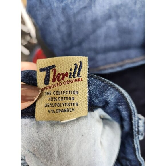 Distressed Skinny Fit Womens Blue Jeans - Picture 7 of 7